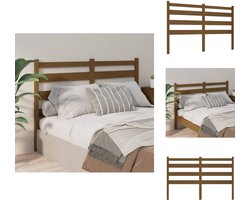 vidaXL Hoofdbord - Hoofdborden - Hoofdeinde - Houten Hoofdbord - Hoofdbord 206x4x100 cm massief grenenhout honingbruin
