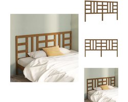 vidaXL Hoofdbord - Hoofdborden - Hoofdeinde - Houten Hoofdbord - Hoofdbord 206x4x100 cm massief grenenhout honingbruin