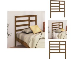 vidaXL Hoofdbord - Hoofdborden - Hoofdeinde - Houten Hoofdbord - Hoofdbord 81x4x104 cm massief grenenhout honingbruin