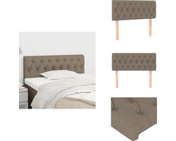 vidaXL Hoofdbord - Hoofdborden - Hoofdeinde - Houten Hoofdbord - Hoofdbord 90x7x78/88 cm stof taupe