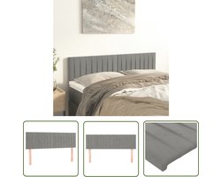 vidaXL Hoofdbord - Hoofdborden - Hoofdeinde - Houten Hoofdbord - Hoofdborden 2 st 72x5x78/88 cm fluweel lichtgrijs