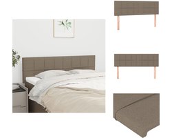 vidaXL Hoofdbord - Hoofdborden - Hoofdeinde - Houten Hoofdbord - Hoofdborden 2 st 72x5x78/88 cm stof taupe