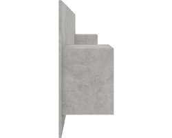 vidaXL Hoofdbord met Nachtkastjes - Bewerkt Hout - Grijs Hoofd Bord - Hoofdkussen - Nachtlampje - Slaapkamersdecoratie - Wandmontage