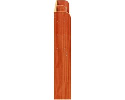 vidaXL - Hoofdbord - met - schappen - 135 - cm - massief - grenenhout - wasbruin