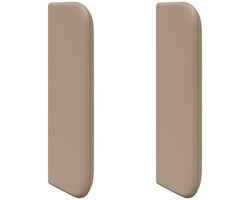 vidaXL - Hoofdbord - oor - Bruin - 40,5 - x - 40,5 - x - 4 - cm - PVC
