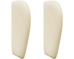 vidaXL - Hoofdbord - oor - Crème - PVC