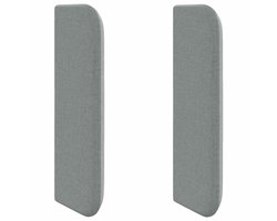 vidaXL - Hoofdbord - oor - met - hoofdeinde - Grijs - 40,5 - x - 40,5 - x - 4 - cm - Stof