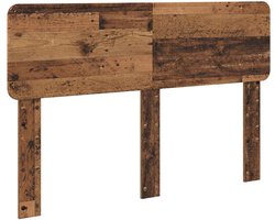 vidaXL - Hoofdbord - Oud - Hout - 140 - cm - Bewerkt - hout