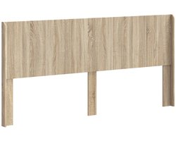 vidaXL - Hoofdbord - Sonoma - Eiken - Bewerkt - hout