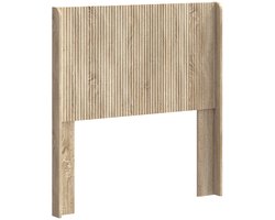 vidaXL - Hoofdbord - Sonoma - Eiken - Bewerkt - hout