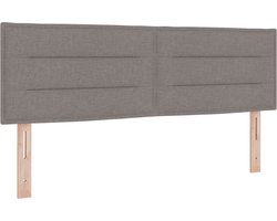 vidaXL - Hoofdbord - Taupe - 160 - cm - Stof