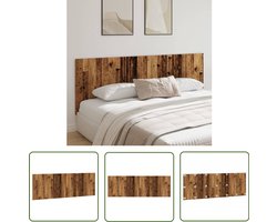 vidaXL Hoofdbord - Wandhoofdbord - Hoofdbord wandmodel 240x1,5x80 cm bewerkt hout oud houtkleurig - Houten Hoofdbord - Vintage Hoofdbord - Slaapkamer Decoratie
