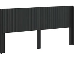 vidaXL - Hoofdbord - Zwart - Bewerkt - hout