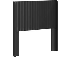 vidaXL - Hoofdbord - Zwart - Bewerkt - hout