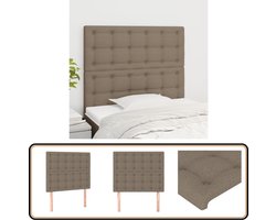 vidaXL Hoofdborden - 2 stuks - Stof - Taupe Hoofd Bord - Hoofdeinde - Bedkleden - Slaap Accessoires - Stoffen Hoofdborden