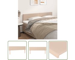 vidaXL Hoofdborden - Hoofd Bord - Hoofdborden 2 st 80x5x78/88 cm kunstleer cappuccinokleurig - Beddecoratie - Kapstokken - Bedroom Decor
