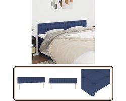 vidaXL Hoofdborden - Set van 2 - Stof - Blauw Hoofd Bord - Hoofdeinde - Bed Accessoires - Bedding - Slaapkamers