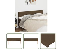 vidaXL Hoofdborden - Stof - Donkerbruin - 2 stuks Hoofd Bord - Hoofdborden - Bed Accessoires - Bedroom Decor - Donkere Meubels