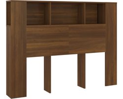 vidaXL - Hoofdbordkast - 140x18,5x104,5 - cm - bruin - eikenkleur