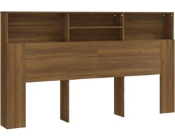 vidaXL - Hoofdbordkast - 180x19x103,5 - cm - bruin - eikenkleur