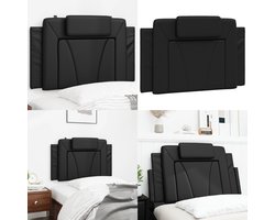 vidaXL Hoofdbordkussen 80 cm kunstleer zwart - Hoofdbordkussen - Hoofdbordkussens - Hoofdbord Kussen - Hoofdeinde Kussen