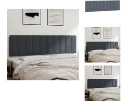 vidaXL Hoofdbordkussen - Hoofdbordkussens - Hoofdbord Kussen - Hoofdeinde Kussen - Hoofdbordkussen 180 cm fluweel donkergrijs