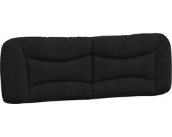 vidaXL - Hoofdbordkussen - "Hvar" - 160 - cm - stof - zwart