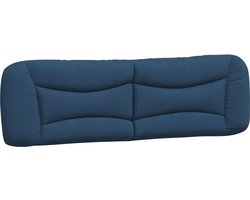vidaXL - Hoofdbordkussen - "Hvar" - 180 - cm - stof - blauw