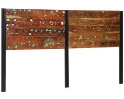 vidaXL - Hoofdeinde - 180 - cm - massief - gerecycled - en - ijzer