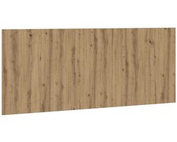 vidaXL - Hoofdeinde - 200x1,5x80 - cm - bewerkt - hout - artisanaal - eikenkleur