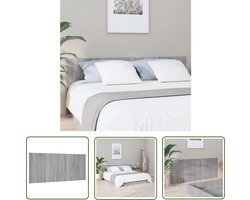 vidaXL Hoofdeinde - Hoofd Bord - Hoofdbord 200x1,5x80 cm bewerkt hout grijs sonoma eikenkleurig - Houten Hoofdbord - Grijze Hoofdbord - Hoofdbord Met Plank