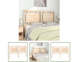 vidaXL Hoofdeinde - Hoofdboard - Hoofdbord 155,5x4x100 cm massief grenenhout - Houten Hoofdbord - Rustic Interieur - Landelijke Meubels