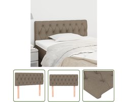 vidaXL Hoofdkussen - Hoofd Bord - Hoofdbord 90x7x78/88 cm stof taupe - Slaapcomfort - Beddecoratie - Bedroom Decor