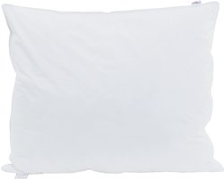 vidaXL - Hoofdkussen - met - kussen - 2 - pcs - Wit - 60 - x - 70 - cm - Veer