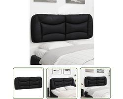 vidaXL Hoofdkussens - Hoofdbordkussen - Hoofdbordkussen Hvar 140 cm kunstleer zwart - Kunstleder - Zwarte Hoofdborden - Slaapkamersdecoratie