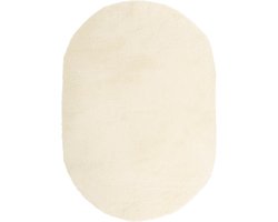 vidaXL - Hoogpolig - vloerkleed - NAVARRA - 300x200 - cm - polyester - crèmekleurig