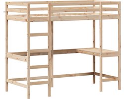 vidaXL - Hoogslaper - mer - bureau - massief - grenenhout - 100x200 - cm