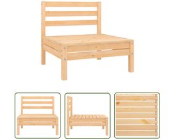 vidaXL Houten Bank - Tuinbank - Tuinmiddenbank massief grenenhout - Tuinset - Balkon Set - Buitendecoratie