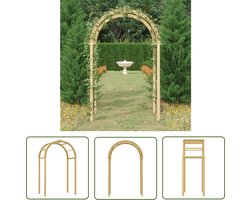 vidaXL Houten Boom - Tuin Bogen - Boog 141x97x243 cm geïmpregneerd massief grenenhout - Tuingereedschap - Balkondecoratie - Plantenrek