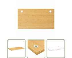 vidaXL Houten Bureau - Bamboebureaublad - Bureaublad 100x60x4 cm bamboe - Werkblad - Home Office - Laptopstandaard