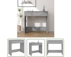vidaXL Houten Bureau - Bureau - Bureau 80x40x75 cm bewerkt hout grijs sonoma eikenkleurig - Grijze Bureau - Compact Bureau - Kantoorbureau