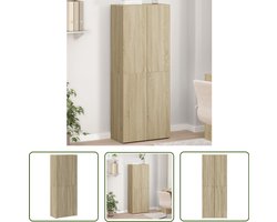 vidaXL Houten Kast - Archiefkast - Archiefkast 60x32x153 cm bewerkt hout sonoma eikenkleurig - Bureau Artikelen - Kantoor Benodigheden - Opslagoplossing