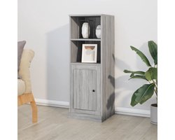 vidaXL Houten Kast - Hoge Kast - Hoge kast 36x35,5x103,5 cm bewerkt hout grijs sonoma eikenkleur - Grijze Kast - Sonoma Eiken - Opbergkast