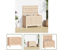 vidaXL Houten Kast - Tuinbox - Tuinbox 76x42,5x54 cm massief grenenhout - Opslagkast - Buitenschrank - Grenoble Hout