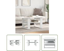 vidaXL Houten Salontafel - Salontafel - Salontafel 102x55x42 cm bewerkt hout zwart - VitaXL Salontafel - Moderne Salontafel - Living Room Furniture