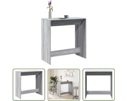 vidaXL Houten Tafel - Bartafel - Bartafel 102x50x103,5 cm bewerkt hout grijs sonoma eikenkleur - Salontafel - Eettafel - Grijze Tafel