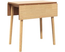 vidaXL Houten Tafel - Eetkamertafel - Eettafel massief hout naturel rubber - Rubberhouten Tafel - Salontafel - Multifunctionele Tafel