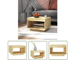 vidaXL Houten Tafel - Salontafel - Salontafel 50x50x33,5 cm massief grenenhout - Tafeltje - Grenenhouten Tafel - Living Room Furniture