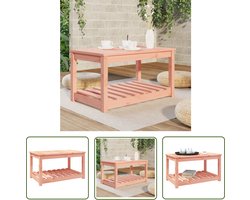 vidaXL Houten Tafel - Tuintafel - Tuintafel 82,5x50,5x45 cm massief douglashout - Douglas Hout - Buitentafel - Tuinmeubel