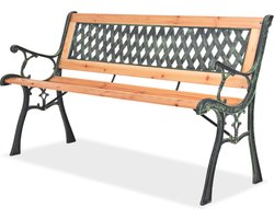vidaXL Houten Tuinbank - Tuinbank - Tuinbank 122 cm hout - Tuinset - Buisstoel - Outdoor Furniture
